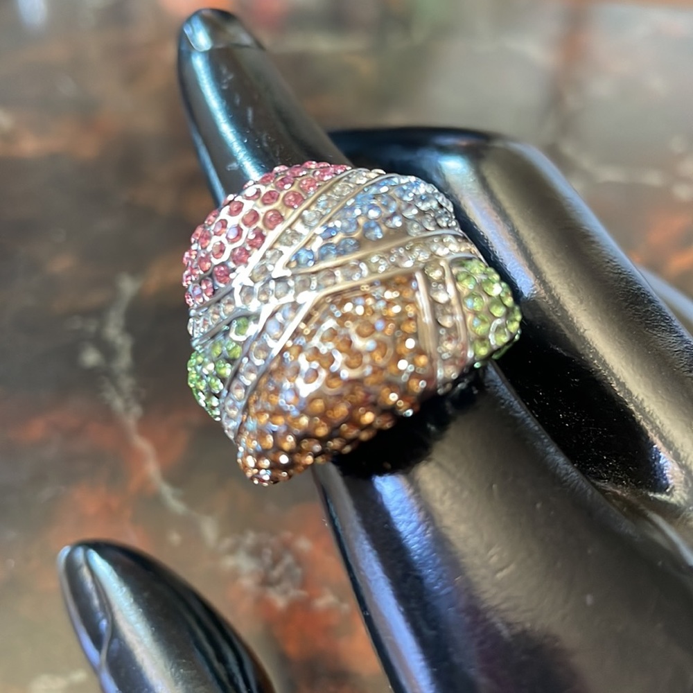 🌞 Silver woman’s cocktail ring